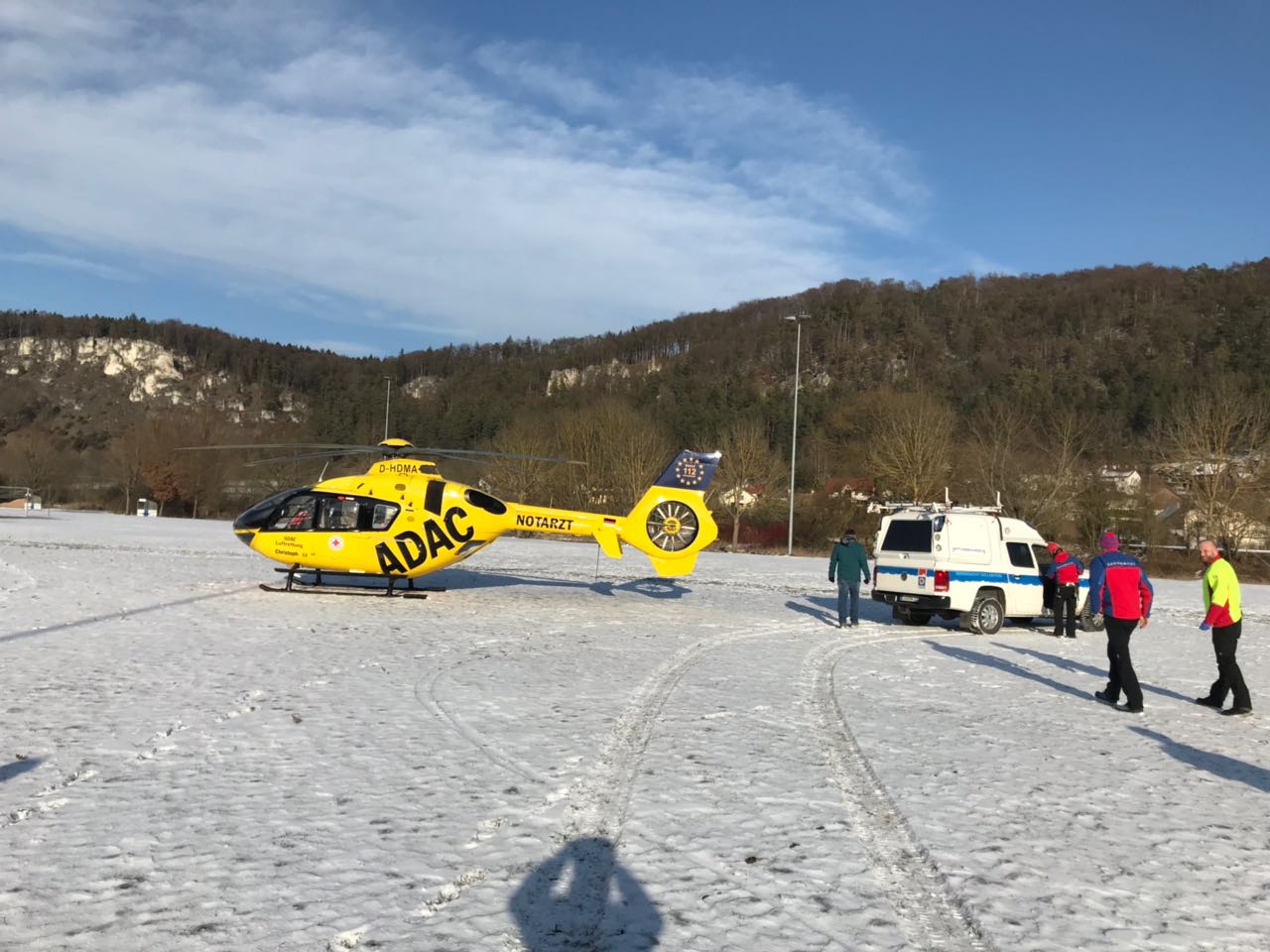 EInsatz vom HvO mit Christoph 32 und Bergwacht Dollnstein