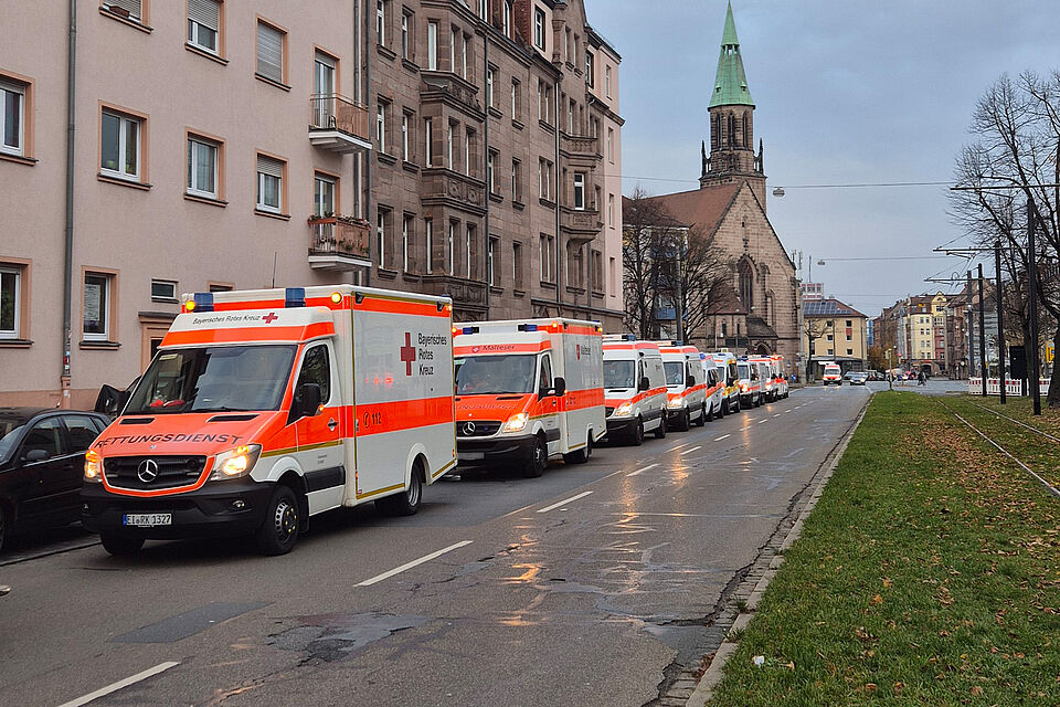 Einsatz der SEG Transport in Nürnberg