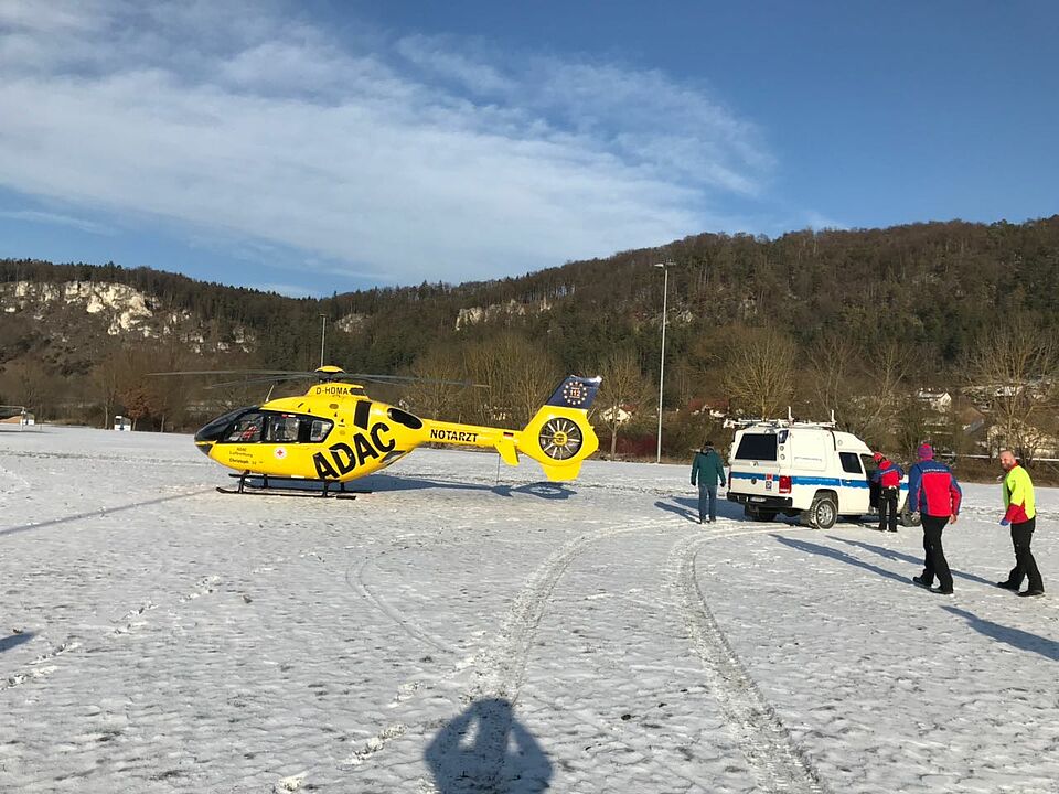 EInsatz vom HvO mit Christoph 32 und Bergwacht Dollnstein